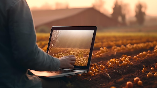 Handheld-Laptop-Farmmanagementsoftware für die Landwirtschaft