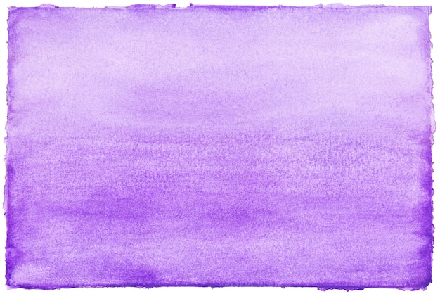 Handmalerei lila Ton Aquarell auf weißem Hintergrund