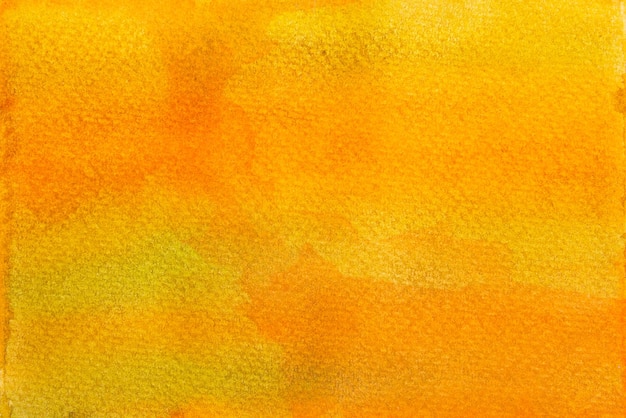 Handmalerei orange gelbes und grünes Aquarell auf Papierhintergrund