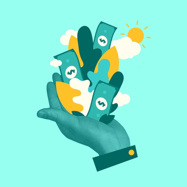 Hands Geschäftsblau