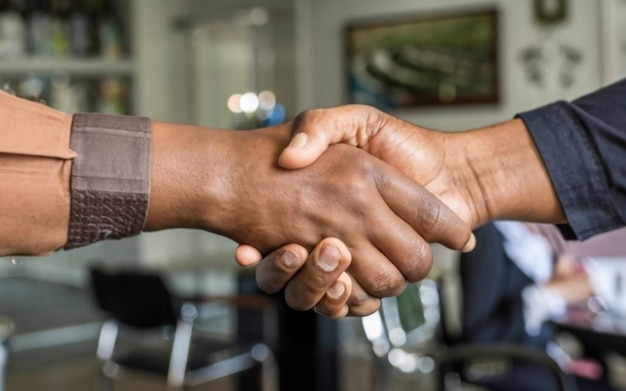 Handshake Conceito de encerrar um acordo de negócio