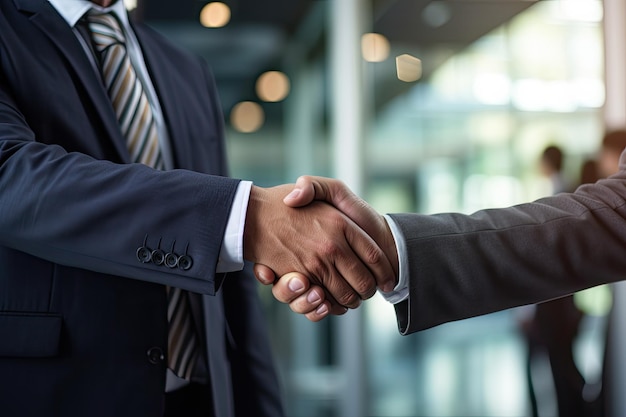 Handshake zwischen zwei Geschäftsmännern