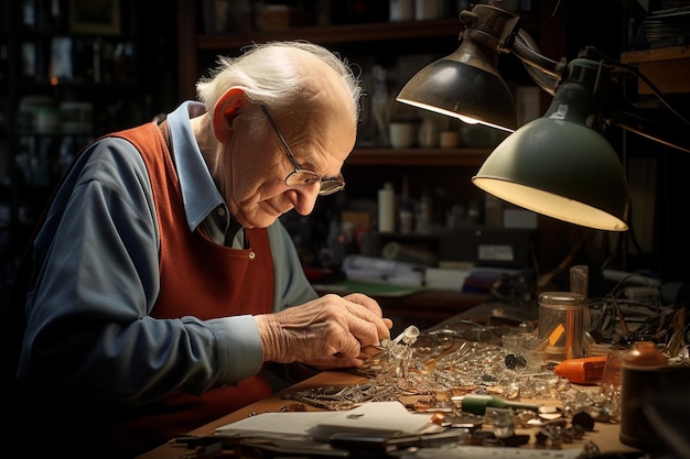 Handwerker bei der Arbeit Foto des handlichsten Mannes