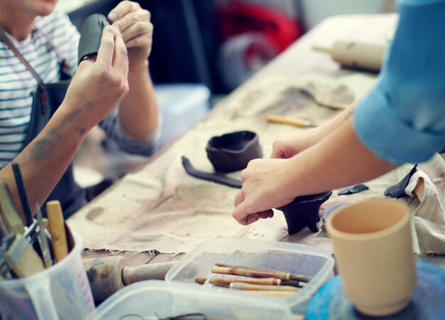 Handwerker Clay Pottery Creativity Concept