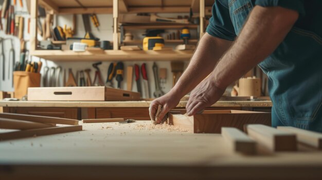 Handwerkliche Herstellung von Holzmöbeln