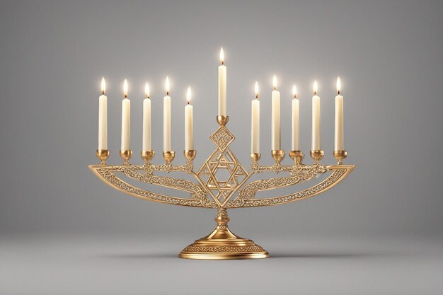 Hanukkah brennende Kerzen