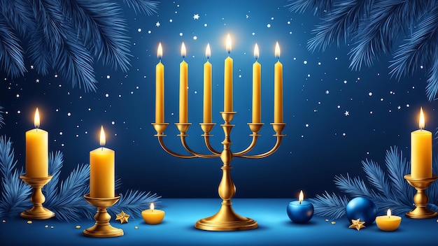 Hanukkah Hintergrundillustration Fotos in hoher Qualität