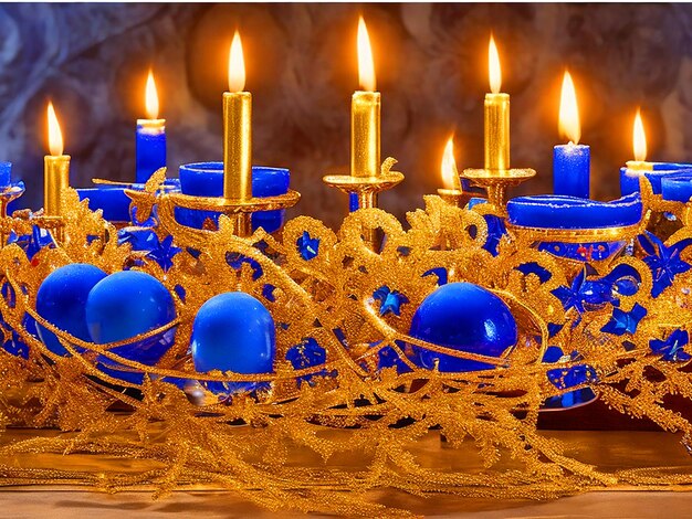 Hanukkah Monorah Kerzenbild heruntergeladen