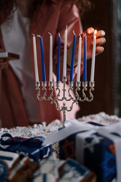 Foto hanukkah también.