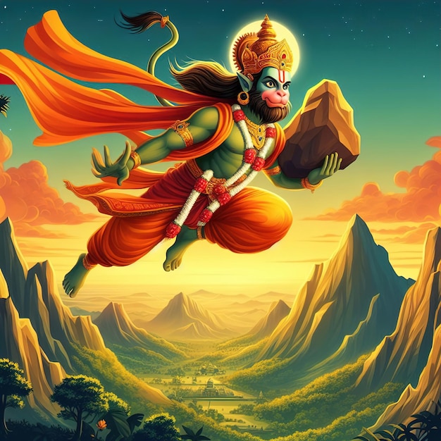 Foto hanuman jayanti. ¿qué es esto?