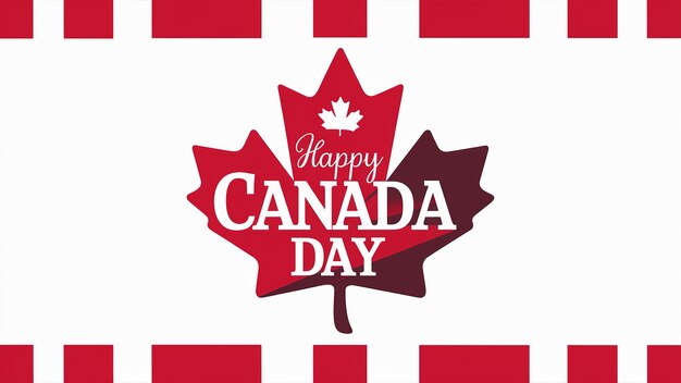 Foto happy canada day banner für den tag von kanada