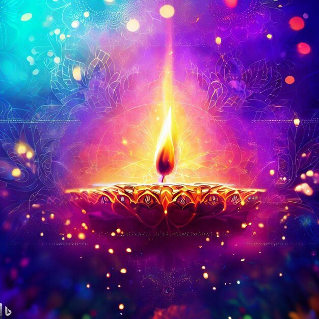 Happy Diwali 2023 Poster, kostenloses Bild und Diwali-Hintergrund