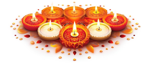 Happy Diwali Illustration Of Burning Diya On Happy Diwali Diwali Celebration Festival Of Lights mit Hintergrund