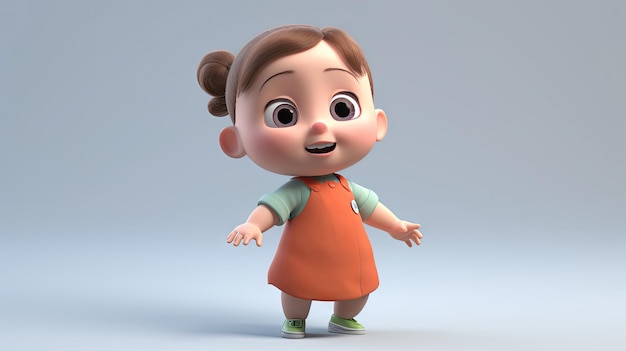 Happy Face Baby im Pixar-Stil