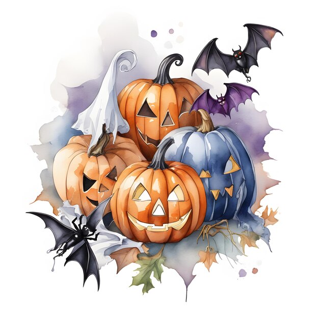 Happy Halloween Design Halloween Clipart Inteligência Artificial Generativa