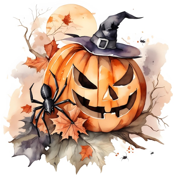 Happy Halloween Design Halloween Clipart Inteligência Artificial Generativa
