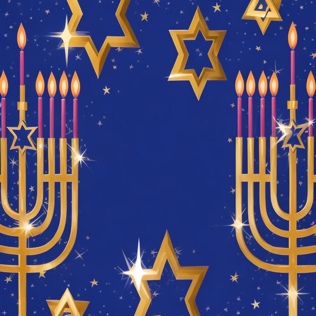 Happy Hanukkah Star David Hintergrundbilder Sammlungen niedliche Tapeten ai generiert