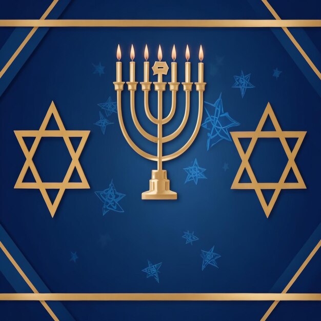 Happy Hanukkah Star David Hintergrundbilder Sammlungen niedliche Tapeten ai generiert