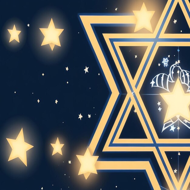 Foto happy hanukkah star david hintergrundbilder sammlungen niedliche tapeten ai generiert