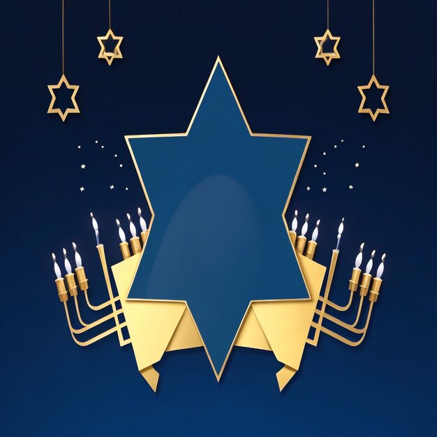 Foto happy hanukkah star david hintergrundbilder sammlungen niedliche tapeten ai generiert