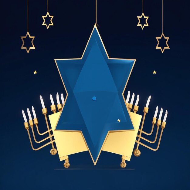 Foto happy hanukkah star david hintergrundbilder sammlungen niedliche tapeten ai generiert