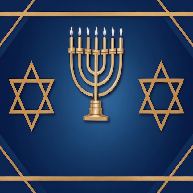 Happy Hanukkah Star David Hintergrundbilder Sammlungen süße Tapeten ai generiert