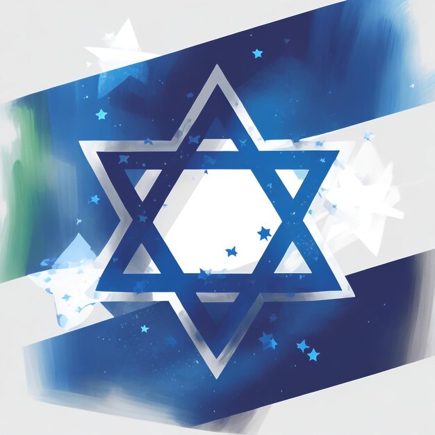 Happy Hanukkah Star David Hintergrundbilder Sammlungen süße Tapeten ai generiert