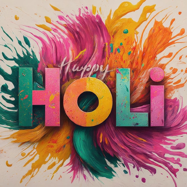 Happy-Holi-Vektor-Bildgebung