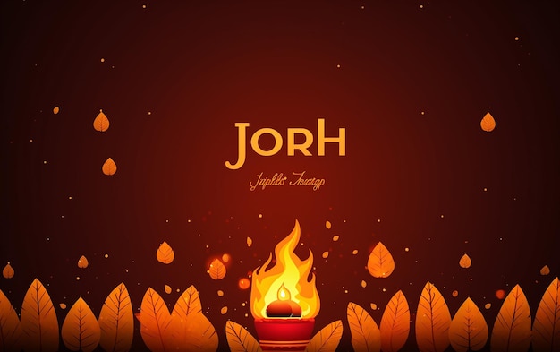 Happy Lohri texto Festival Sikh indio Diseño editable