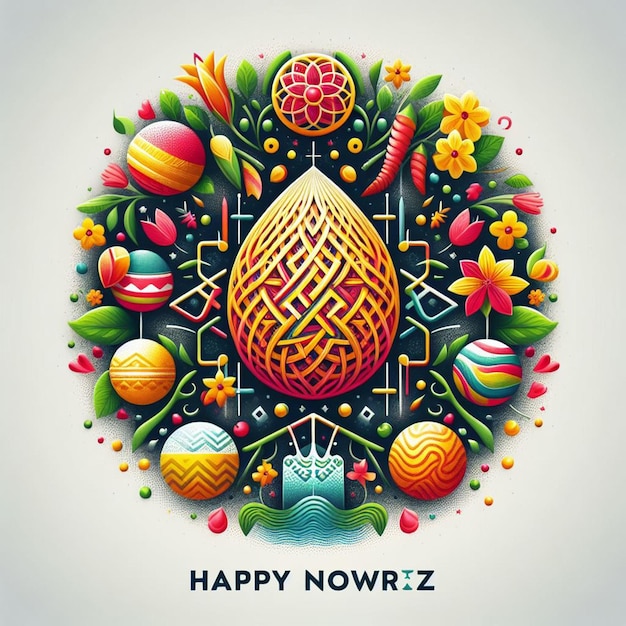 Foto happy nowruz poster flyer banner und nowruz hintergrund