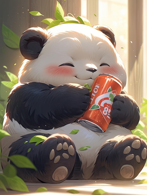 Happy Panda bebe refresco