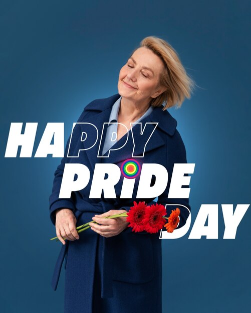 Foto happy pride day collage design