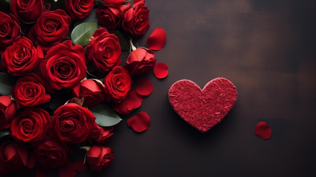 Happy Rose Daywish Grußkarte mit einem Hintergrund im 3D-Stil der roten Rose