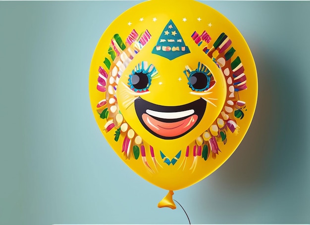 Foto happy smiley day kekse und luftballons