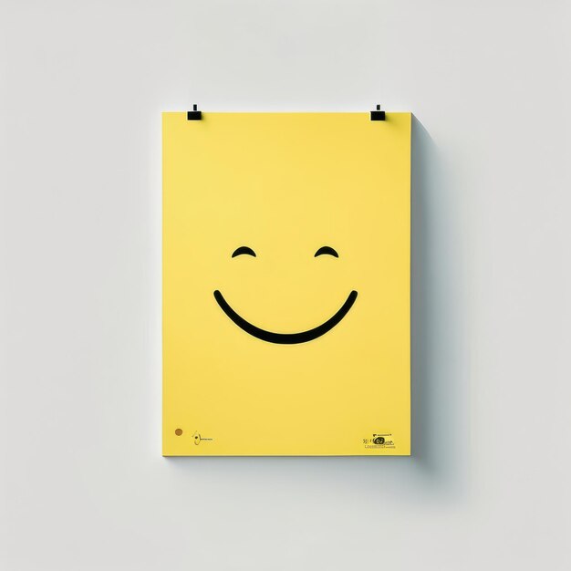 Happy smiley emoji amarillo IA generativa