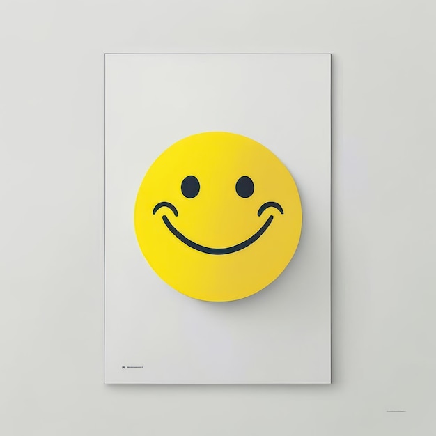 Happy smiley emoji amarillo IA generativa