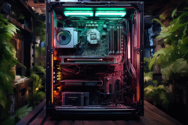 Hardware exposto dentro do PC Powerhouse