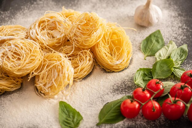 harina de verduras capellini italianas crudas