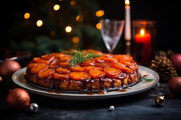 Harissa Süßkartoffel-Tarte-Tatin-Weihnachtsessen