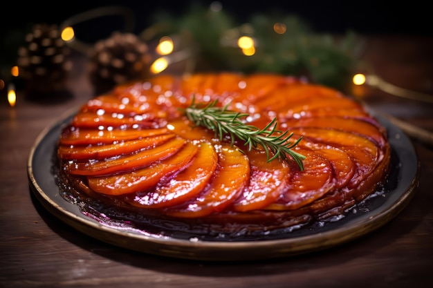 Harissa Süßkartoffel-Tarte-Tatin-Weihnachtsessen