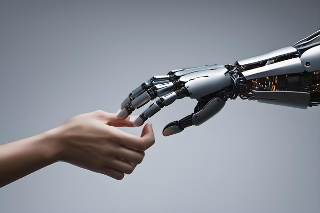 Harmonia das Mãos Colaboração entre robô e humano