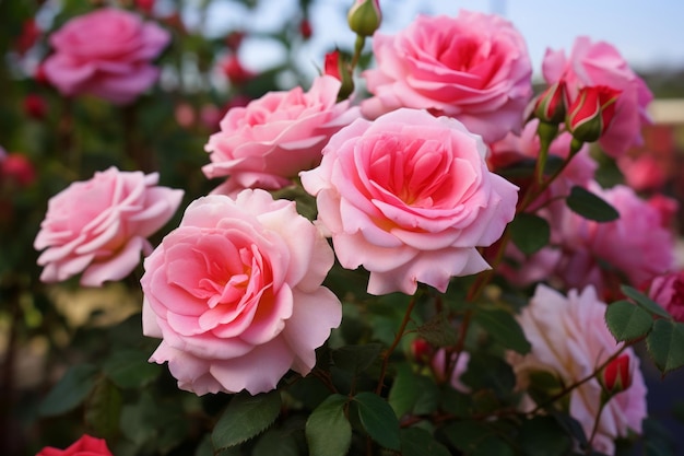 Harmonia em Pink Rose Garden Delight Rose Foto