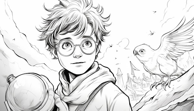 Foto harry potter zu malen