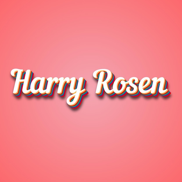 Foto harry rosen text-effekt foto-bild cool