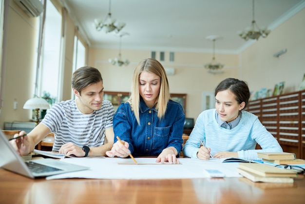 Hart studieren für die Prüfung