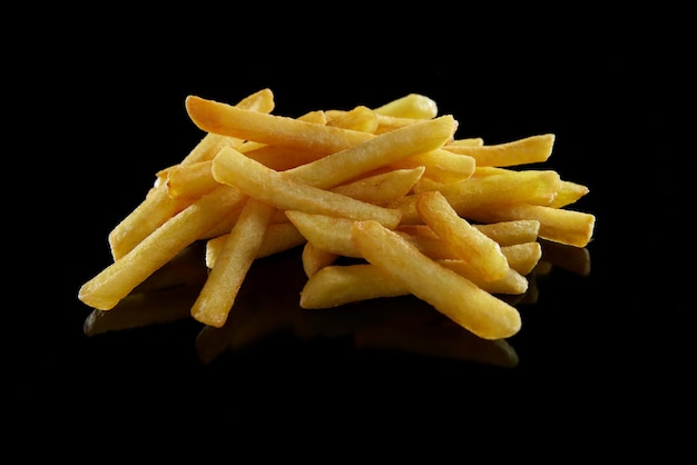 Haufen Pommes Frites im Studio