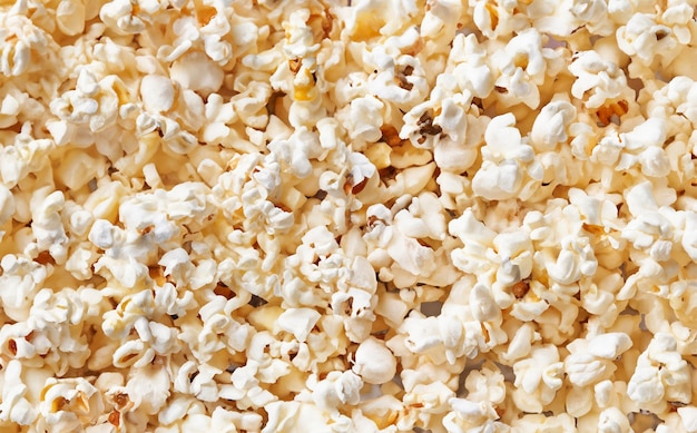 Haufen salziger Popcorn-Textur