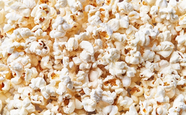 Haufen salziger Popcorn-Textur