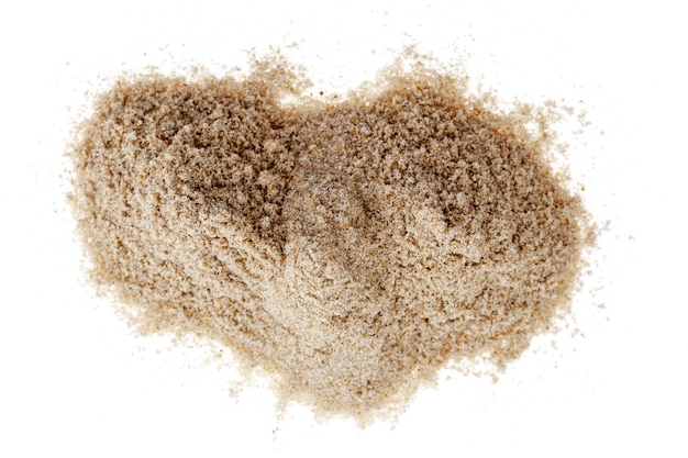 Haufen von weißem Sand