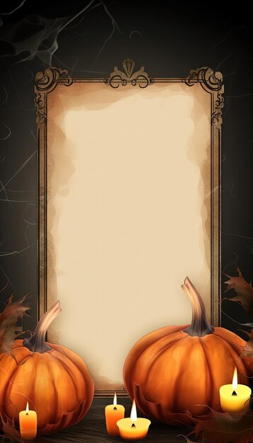 Haunted Delights Ein gruseliges Halloween-Bild mit einem Mockup-Board für alle Ihre gruselen Kreationen Generative KI